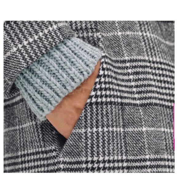 Ellos NWT Wool-Blend Long Plaid Coat size 10 - Picture 9 of 16